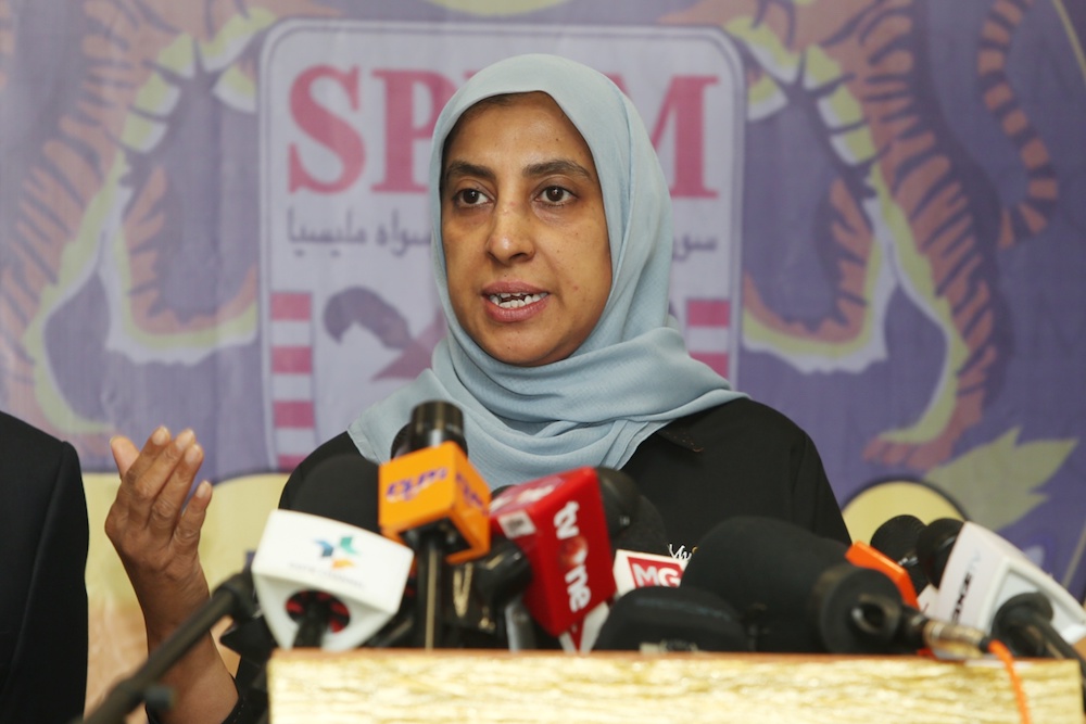 MACC chief commissioner Latheefa Koya addresses a press conference at MACC headquarters in Putrajaya June 21, 2019. u00e2u20acu201d Picture by Choo Choy May