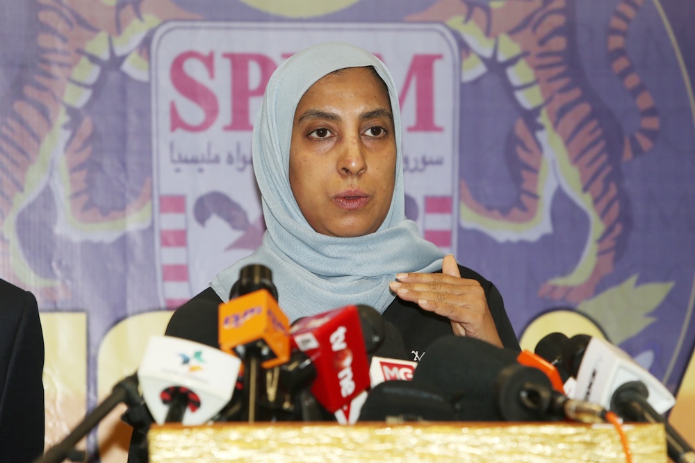 MACC chief commissioner Latheefa Koya addresses a press conference at MACC headquarters in Putrajaya June 21, 2019. u00e2u20acu201d Picture by Choo Choy May