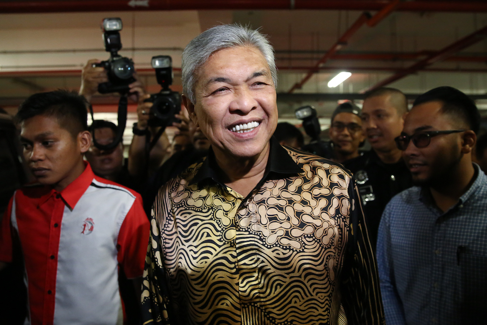 Datuk Seri Ahmad Zahid Hamidi leaves the Shah Alam High Court June 26, 2019. u00e2u20acu201d Picture by Yusof Mat Isa