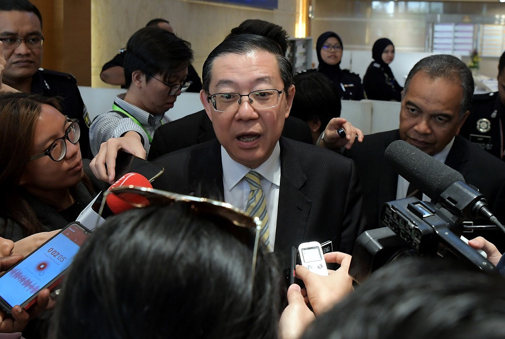 Finance Minister Lim Guan Eng speaks to reporters in Putrajaya June 27, 2019. u00e2u20acu201d Bernama pic