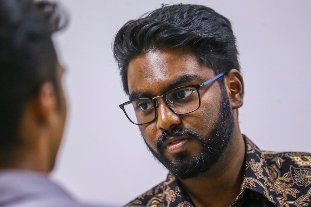 Batu MP P. Prabakaran speaks to reporters in Kuala Lumpur June 20, 2019. u00e2u20acu201d Picture by Hari Anggara