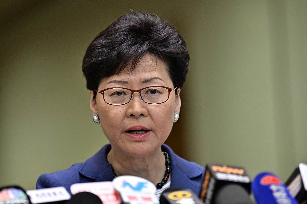Chief Executive Carrie Lam holds a press conference in Hong Kong on June 10, 2019. u00e2u20acu201d AFP pic 