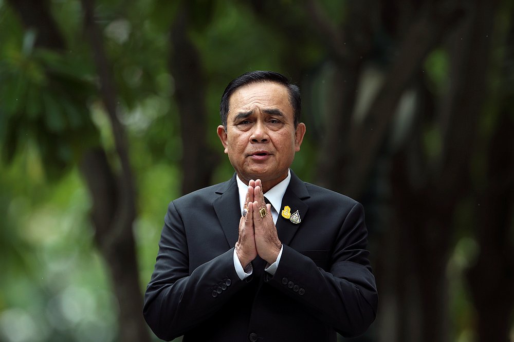 Thailand's Prime Minister Prayuth Chan-ocha gestures while speaking to media members at the Government House in Bangkok June 6, 2019. u00e2u20acu201d Reuters pic
