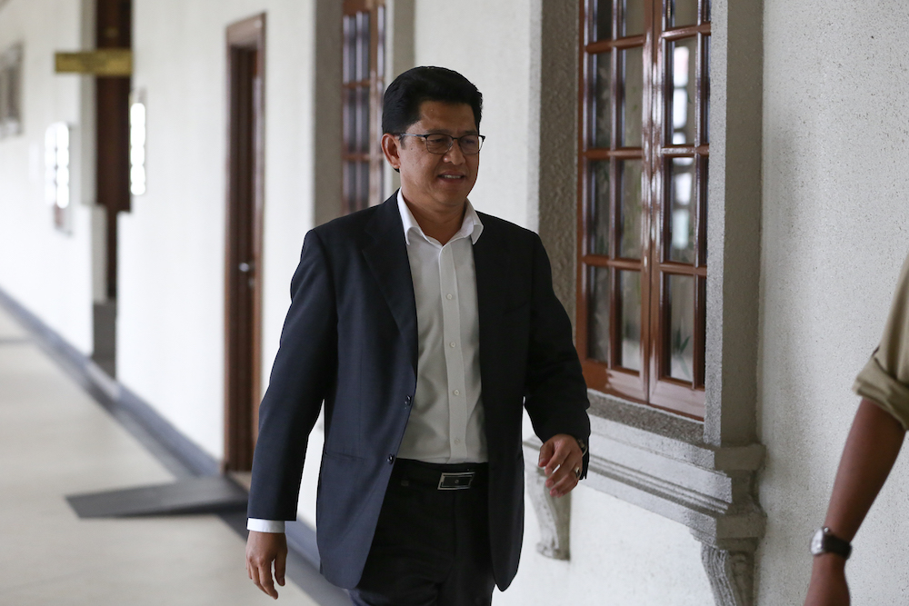 Datuk Mohd Hasbi Jaafar is pictured at the Kuala Lumpur Court Complex July 3, 2019. u00e2u20acu201d Picture by Yusof Mat Isa