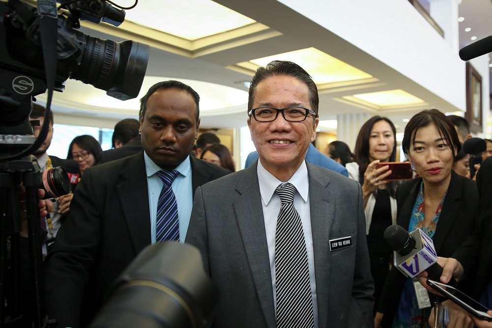 Minister in the Prime Ministeru00e2u20acu2122s Department Datuk Liew Vui Keong speaks to reporters at the Parliament lobby in Kuala Lumpur July 4, 2019. u00e2u20acu201d Picture by Yusof Mat Isa
