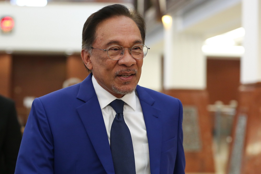 Port Dickson MP Datuk Seri Anwar Ibrahim is pictured at the Parliament lobby in Kuala Lumpur July 4, 2019. u00e2u20acu201d Picture by Yusof Mat Isa