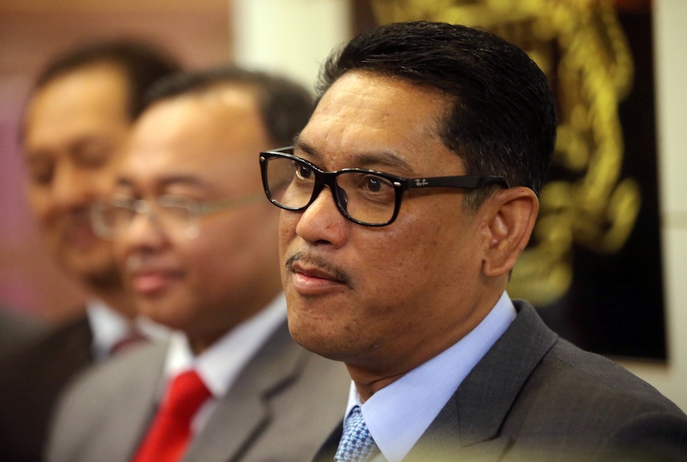 Perak Mentri Besar Datuk Seri Ahmad Faizal Azumu attends a press conference at the State Secretariat Building in Ipoh July 9, 2019. u00e2u20acu201d Picture by Farhan Najib