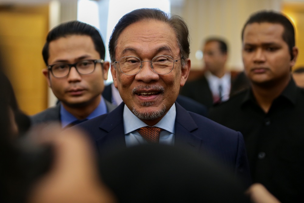 Datuk Seri Anwar Ibrahim is pictured at Parliament July 10,2019. u00e2u20acu201d Picture by Ahmad Zamzahuri
