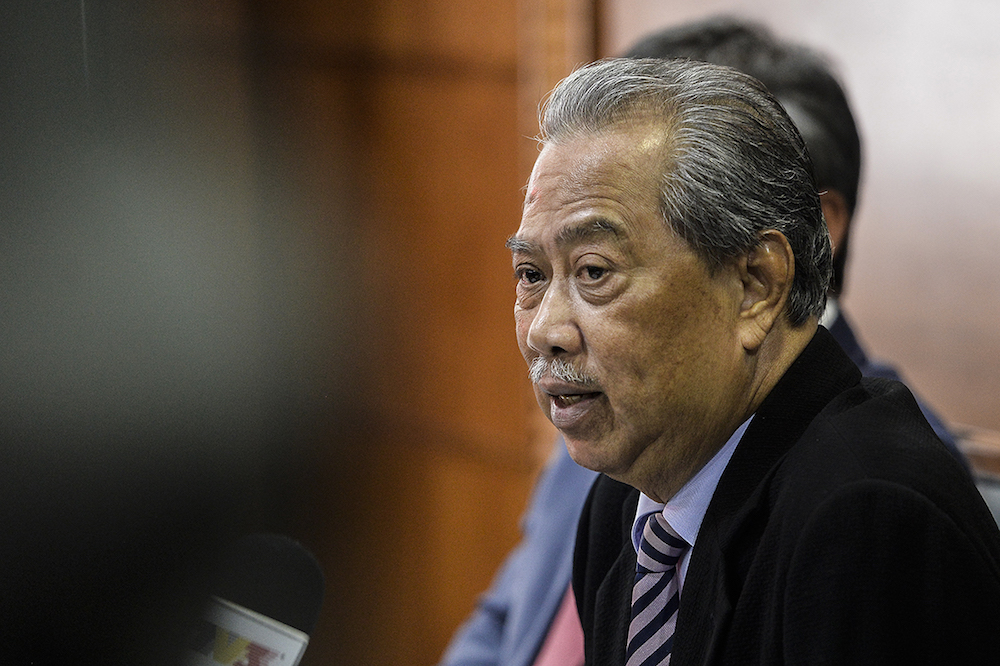 Home Minister Tan Sri Muhyiddin Yassin speaks during a press conference in Putrajaya July 18, 2019. u00e2u20acu201d Picture by Miera Zulyana