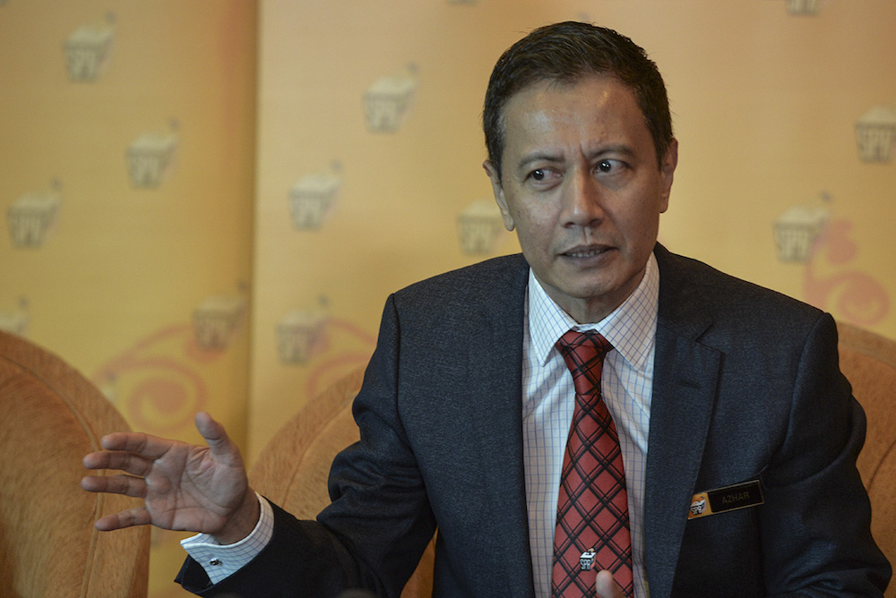 Election Commission chairman Azhar Azizan Harun speaks to the media during a press conference at Putrajaya International Convention Centre (PICC) in Putrajaya July 18, 2019. u00e2u20acu201d Picture by Shafwan Zaidon