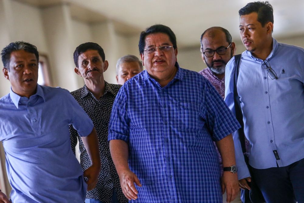 Former Federal Territories minister Datuk Seri Tengku Adnan Tengku Mansor is pictured at the Kuala Lumpur High Court Complex July 2, 2019. u00e2u20acu201d Picture by Hari Anggara