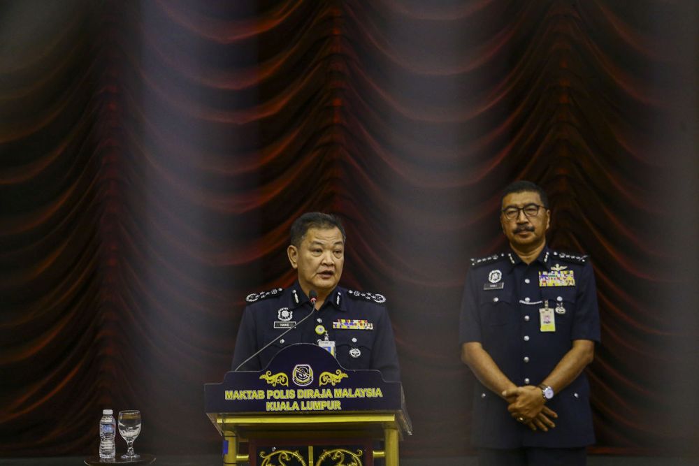 Inspector-General of Police Datuk Seri Abdul Hamid Bador delivers his speech during the launch of the Roadshow Autism: Royal Malaysia Police Guidelines event in Kuala Lumpur July 29, 2019. u00e2u20acu201d Picture by Hari Anggara