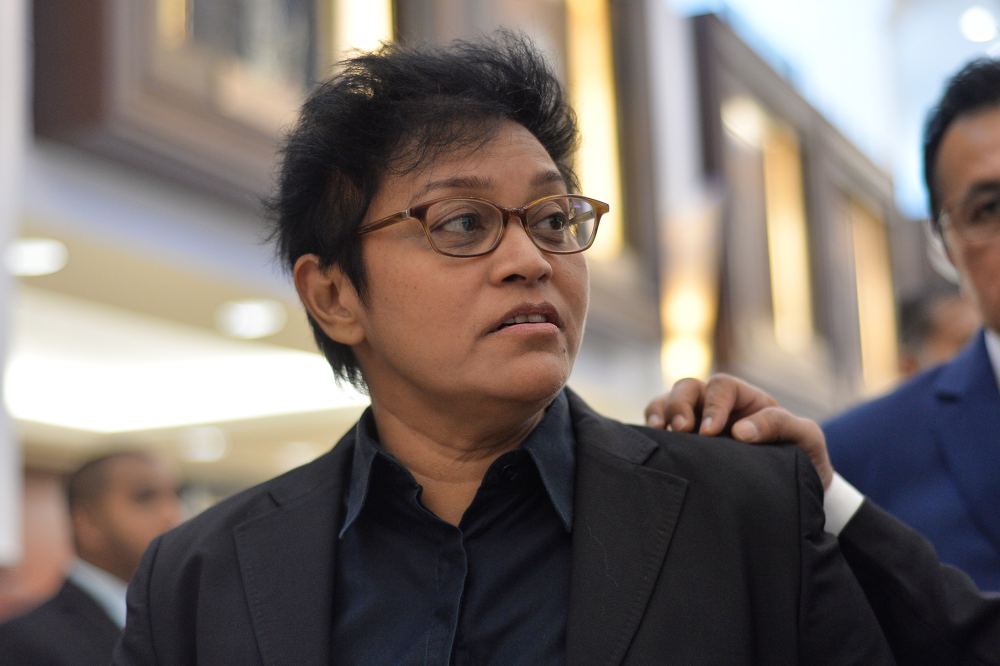 Pengerang MP Datuk Seri Azalina Othman speaks to reporters at Parliament in Kuala Lumpur July 18, 2019. u00e2u20acu2022 Picture by Mukhriz Hazim