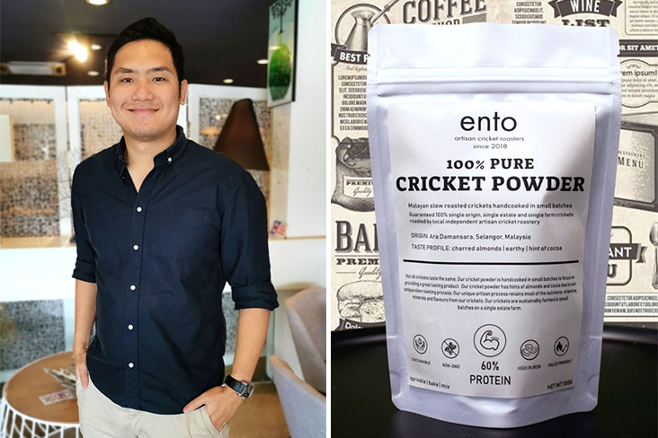 Kevin Wu是Ento的创办人，而目前Ento推出的最新产品就是蟋蟀蛋白质粉。