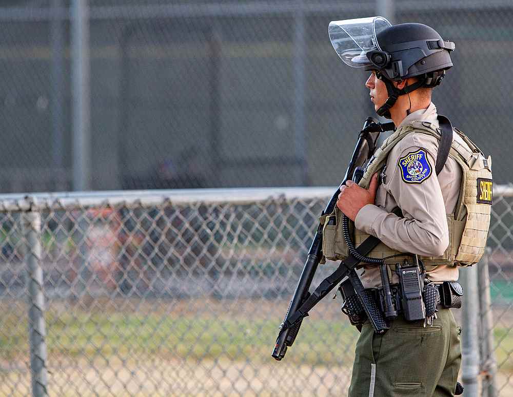 A police officer stands watch at the scene of a mass shooting during the Gilroy Garlic Festival in Gilroy, CaliforniaJuly 28, 2019. u00e2u20acu201d Reuters pic
