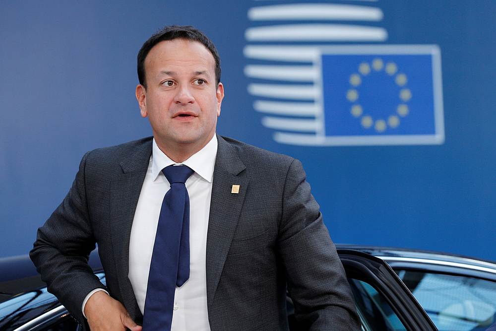 Ireland's Prime Minister (Taoiseach) Leo Varadkar arrives for the European Union leaders summit, in Brussels, Belgium July 2, 2019. u00e2u20acu201d Geoffroy Van Der Hasselt/Pool pic via Reuters