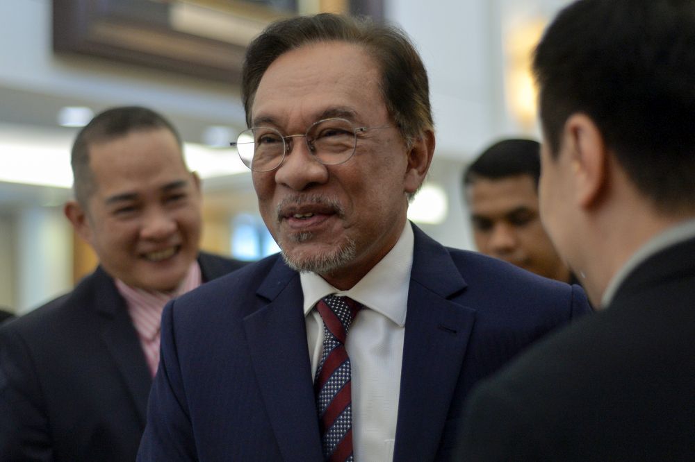 Port Dickson MP Datuk Seri Anwar Ibrahim is pictured at Parliament in Kuala Lumpur July 2, 2019. u00e2u20acu2022 Picture by Mukhriz Hazim