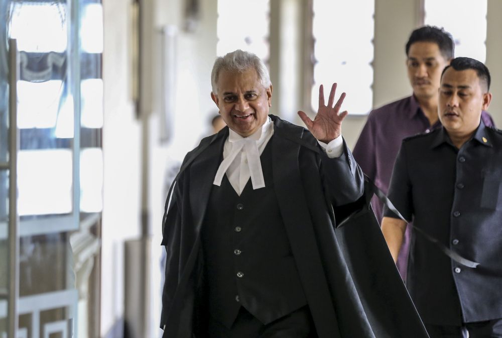 Attorney General Tommy Thomas is pictured at the Kuala Lumpur High Court Complex July 11, 2019. u00e2u20acu201d Picture by Firdaus Latif