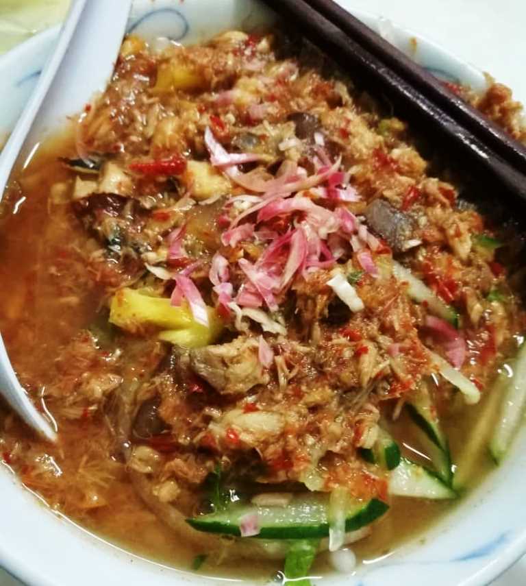 槟城的叻沙，在南马会变成“咖哩面”，所以在南马想吃时最好强调是“亚叁叻沙”。-杨琇媖摄-