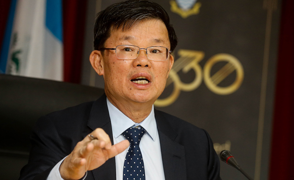 Penang Chief Minister Chow Kon Yeow speaks during a press conference in George Town August 1, 2019. u00e2u20acu201d Picture by Sayuti Zainudin