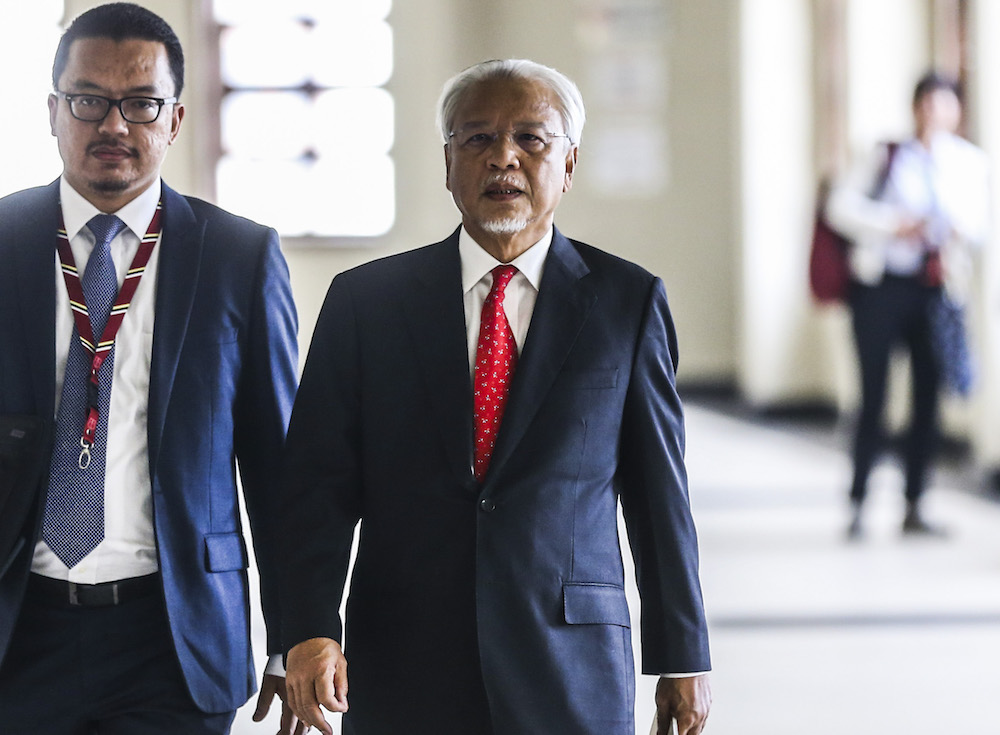 Former finance minister II Datuk Seri Ahmad Husni Hanadzlah is pictured at the Kuala Lumpur High Court August 6, 2019. u00e2u20acu201d Picture by Firdaus Latif