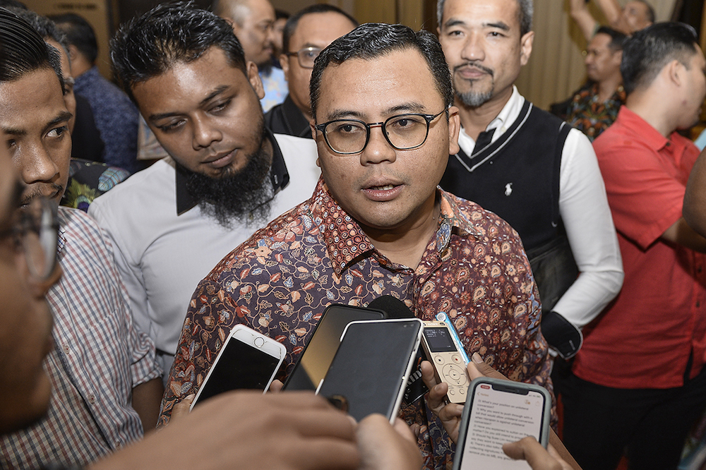 Selangor Mentri Besar Amirudin Shari attends an event in Shah Alam August 8, 2019. u00e2u20acu201d Picture by Miera Zulyana