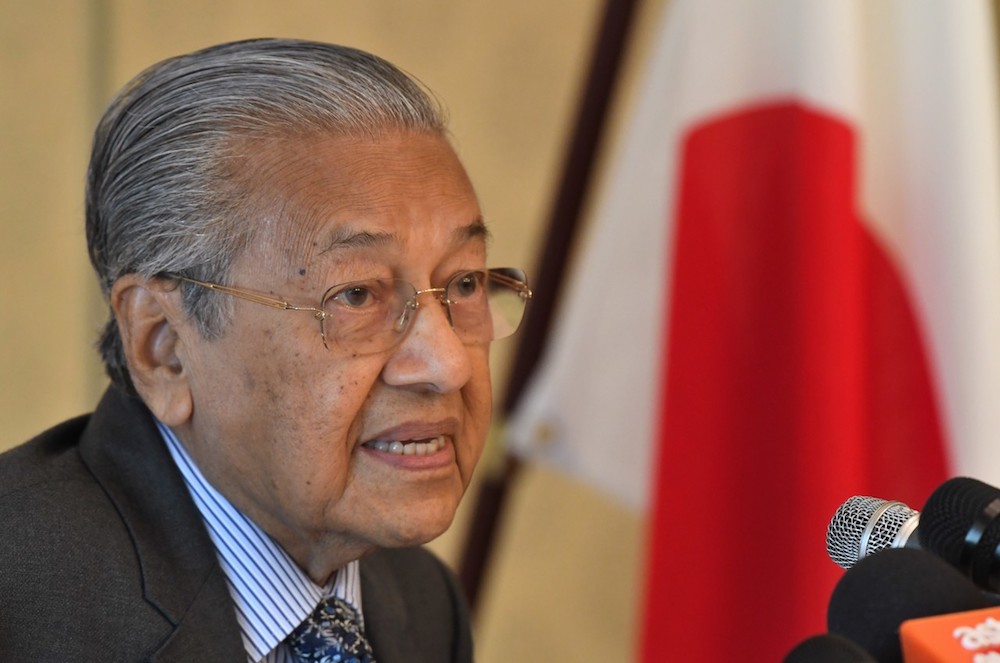 Prime Minister Tun Dr Mahathir Mohamad delivers a speech at the Kyushu-Asia Institute of Leadership (KAIL) in Fukuoka August 8, 2019. u00e2u20acu201d Bernama pic