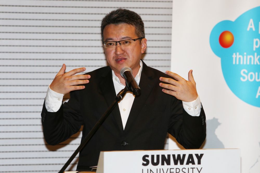 Deputy Defence Minister Liew Chin Tong speaks during a forum at the Sunway University in Subang Jaya August 19, 2019. u00e2u20acu201d Picture by Choo Choy May