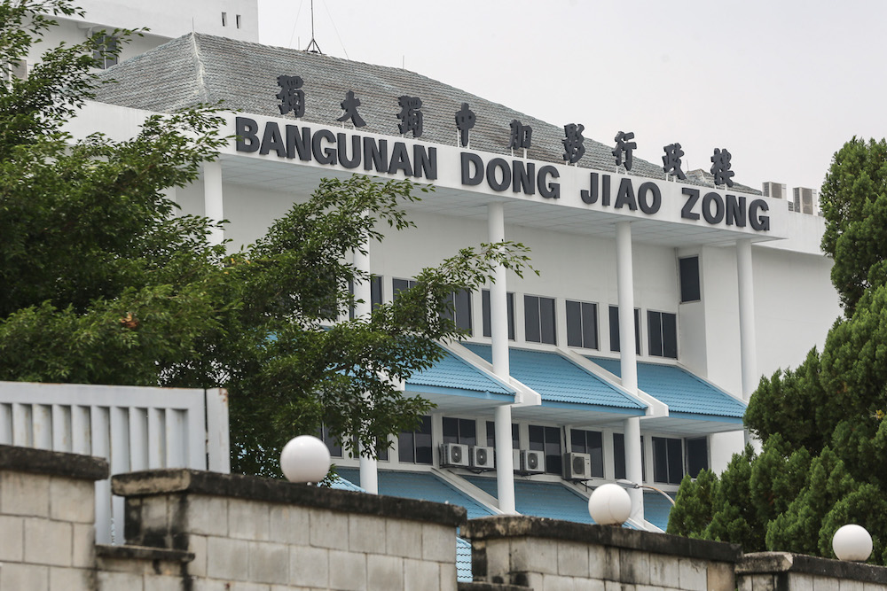 General view of the Dong Jiao Zong building in Kajang August 14, 2019. u00e2u20acu201d Picture by Yusof Mat Isa