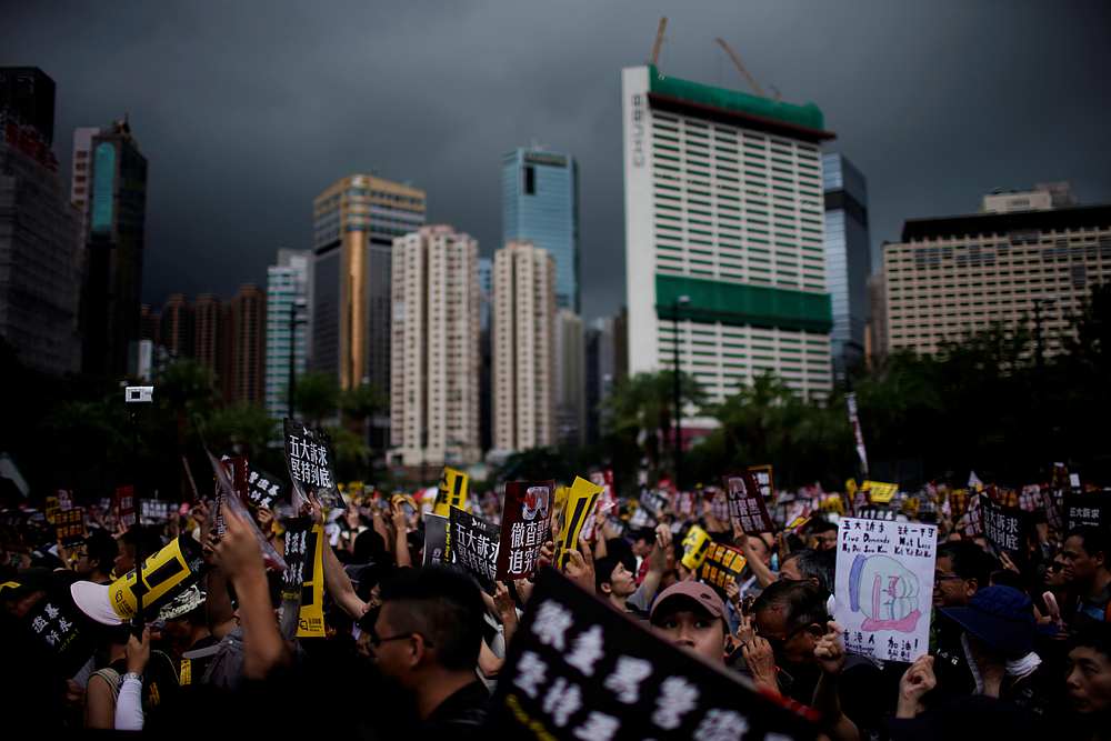 Protesters march to demand democracy and political reforms, in Hong Kong August 18, 2019. u00e2u20acu201d Reuters pic 