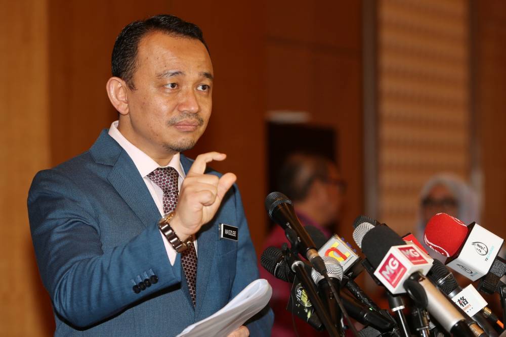 Education Minister Maszlee Malik speaks during a press conference at the Ministry of Education in Putrajaya August 8, 2019. u00e2u20acu2022 Picture by Choo Choy May
