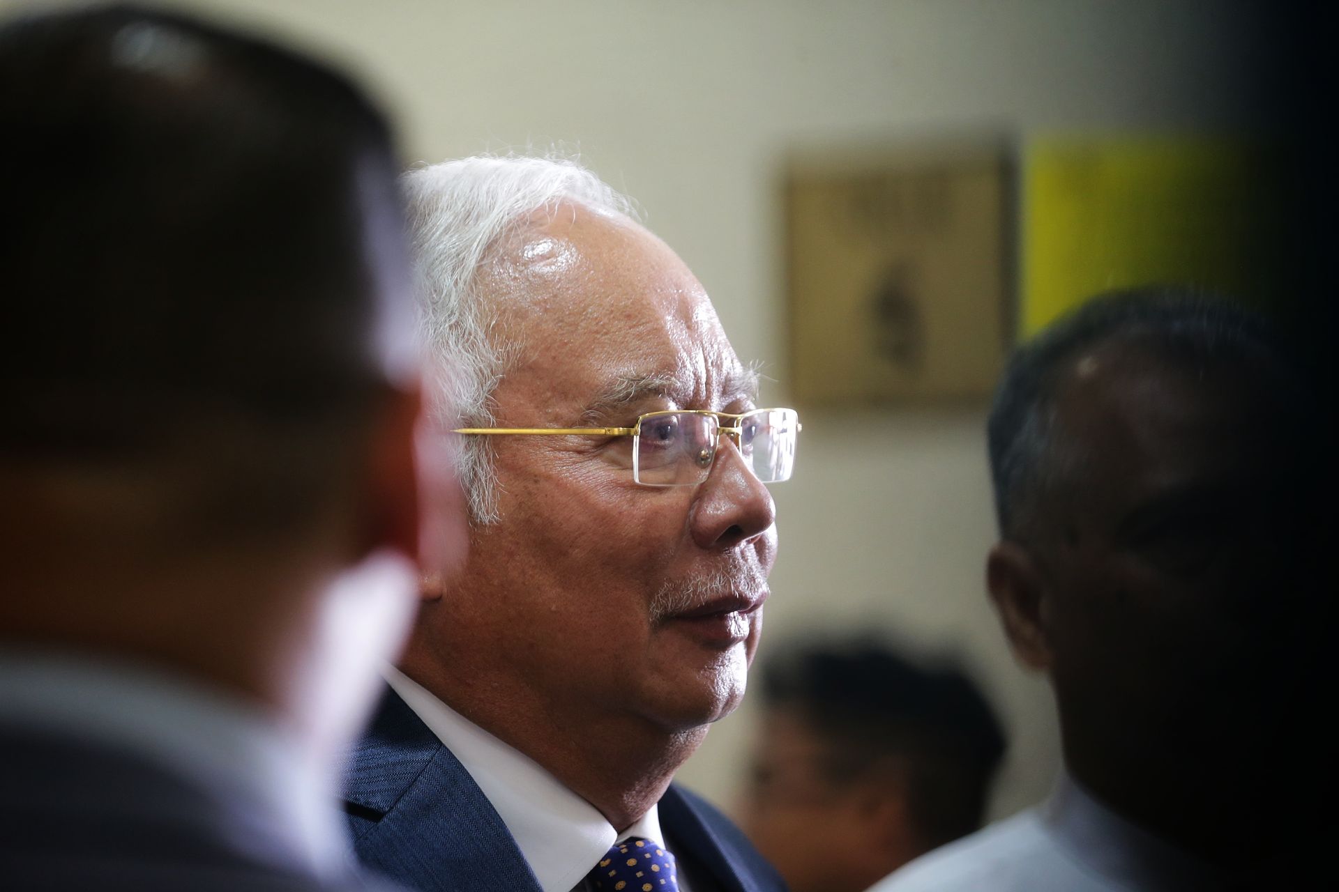 Datuk Seri Najib Razak arrives at Kuala Lumpur High Court August 19, 2019.  u00e2u20acu201d Picture by Ahmad Zamzahuri