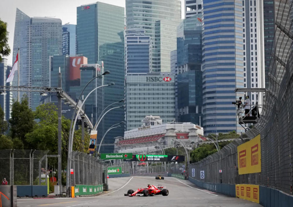 The Singapore F1 race is on track to proceed this weekend, but authorities are monitoring the ongoing haze situation, the Singapore Tourism Board said. u00e2u20acu201d TODAY picn