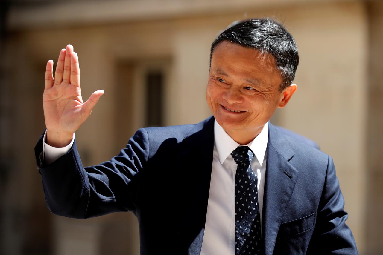 FILE PHOTO: Jack Ma, chairman of Alibaba Group arrives at the ,Tech for Good, Summit in Paris, France May 15, 2019. REUTERS/Charles Platiau/File Photo