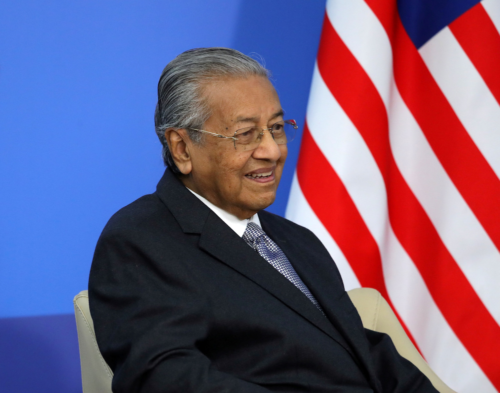 Prime Minister Tun Dr Mahathir Mohamad is seen during a meeting with Russian President Vladimir Putin on the sidelines of the Eastern Economic Forum in Vladivostok September 5, 2019. u00e2u20acu201d Reuters pic