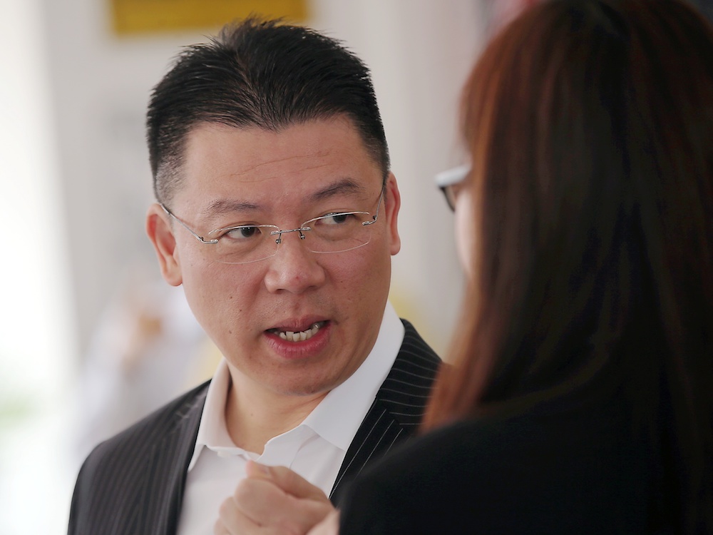 Perak DAP chairman Nga Kor Ming speaks to reporters during an event at SJK (C) Ave Maria in Ipoh September 12, 2019. u00e2u20acu201d Picture by Farhan Najib