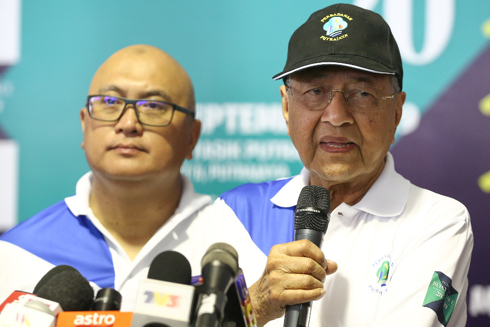 Prime Minister Tun Dr Mahathir Mohamad speaks during a press conference in Putrajaya September 15, 2019. u00e2u20acu201d Picture by Yusof Mat Isa