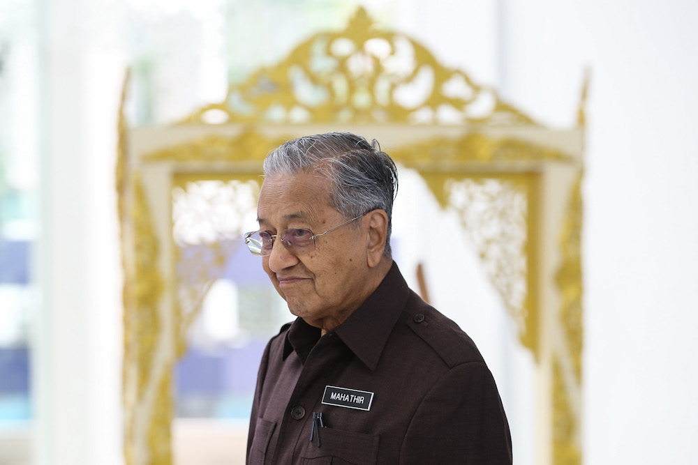 Prime Minister Tun Dr Mahathir Mohamad attends the launch of the National Heritage and Culture Charter in Kuala Lumpur September 20, 2019. u00e2u20acu201d Picture by Yusof Mat Isa