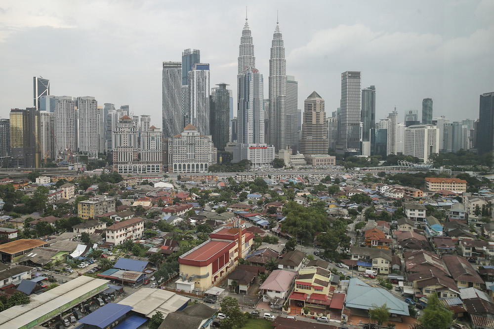 Aerial view of Kampung Baru which sits right next to some of Kuala Lumpur's skyscrapers. u00e2u20acu201d Picture by Yusof Mat Isa