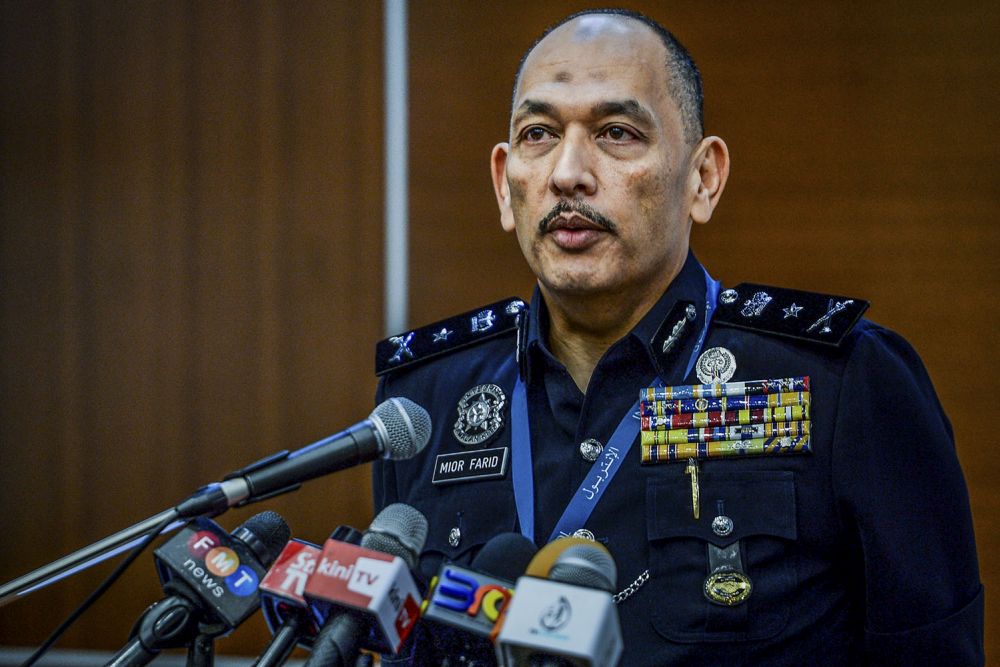 DO NOT USE Senior Assistant Commissioner Mior Faridalathrash Wahid speaks during a press conference at the Bukit Aman police headquarters in Kuala Lumpur September 30, 2019. u00e2u20acu201d Picture by Hari Anggara