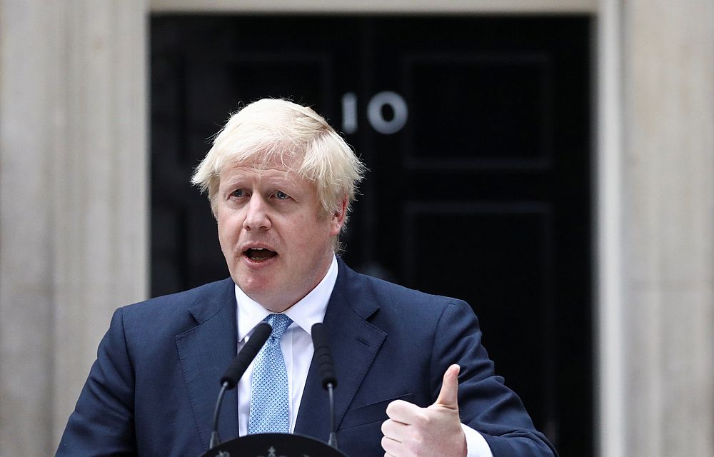 Britain's Prime Minister Boris Johnson addresses the media outside Downing Street in London September 2, 2019. u00e2u20acu201d  Reuters pic