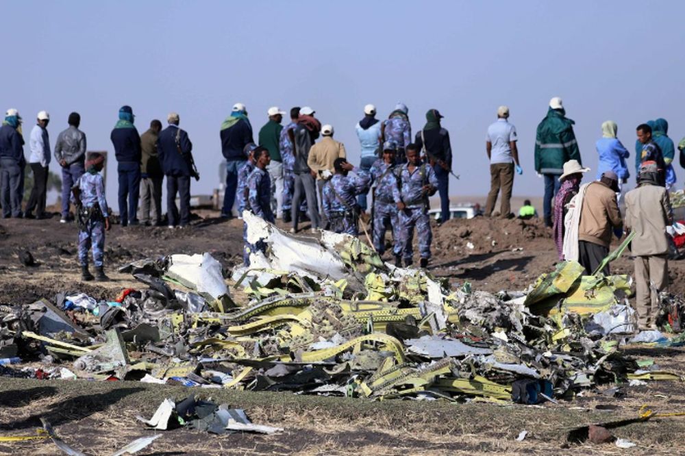 Ethiopian Federal policemen stand at the scene of the Ethiopian Airlines Flight ET 302 plane crash, near the town of Bishoftu, southeast of Addis Ababa, Ethiopia, March 11, 2019. u00e2u20acu201d Reuters pic