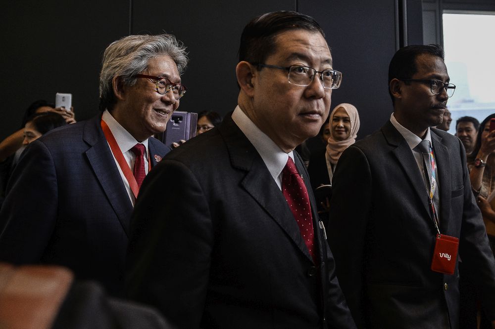 Minister of Finance Lim Guan Eng is pictured during the launch of Menara Prudential at Tun Razak Exchange, September 10, 2019. u00e2u20acu201d Picture by Miera Zulyana