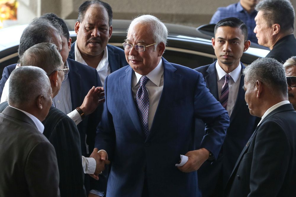 Datuk Seri Najib Tun Razak arrives at the Kuala Lumpur High Court September 25, 2019. u00e2u20acu201d Picture by Yusof Mat Isa