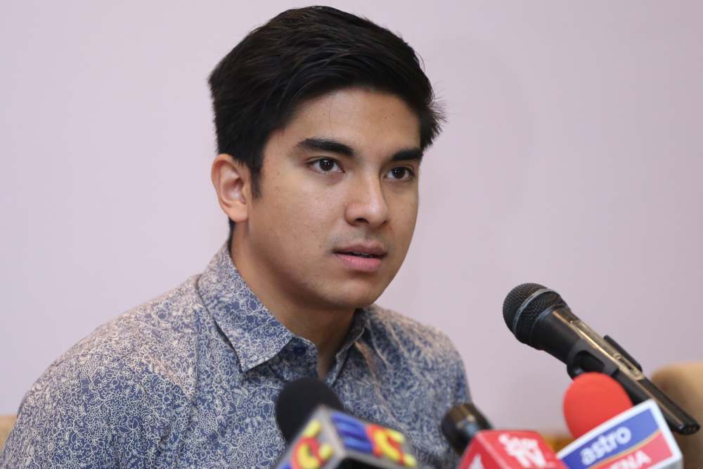 Youth and Sports Minister Syed Saddiq Syed Abdul Rahman speaks to reporters after a football programme with tycoon Tan Sri Vincent Tan in Kuala Lumpur September 20, 2019. u00e2u20acu2022 Picture by Yusof Mat Isa