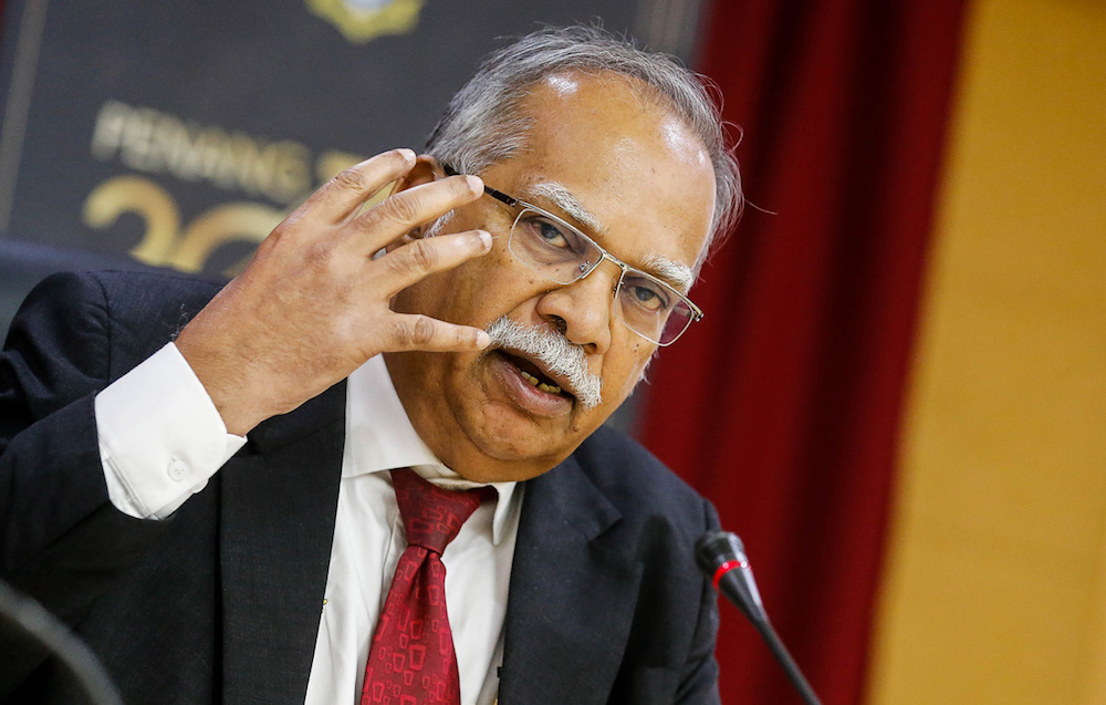 P. Ramasamy speaks to the press in George Town October 2, 2019. u00e2u20acu201d Picture by Sayuti Zainudin