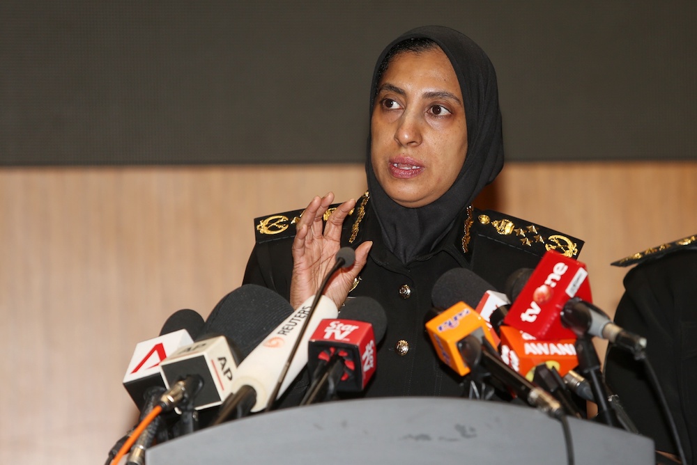 MACC chief commissioner Latheefa Koya addresses a press conference in Putrajaya October 7, 2019. u00e2u20acu201d Picture by Choo Choy May