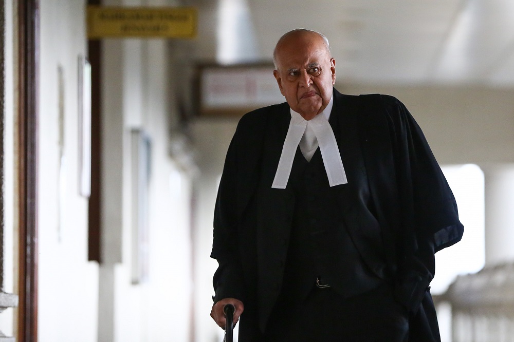 Lawyer Datuk Seri Gopal Sri Ram is pictured at the Kuala Lumpur High Court Complex October 14, 2019. u00e2u20acu201d Picture by Yusof Mat Isa