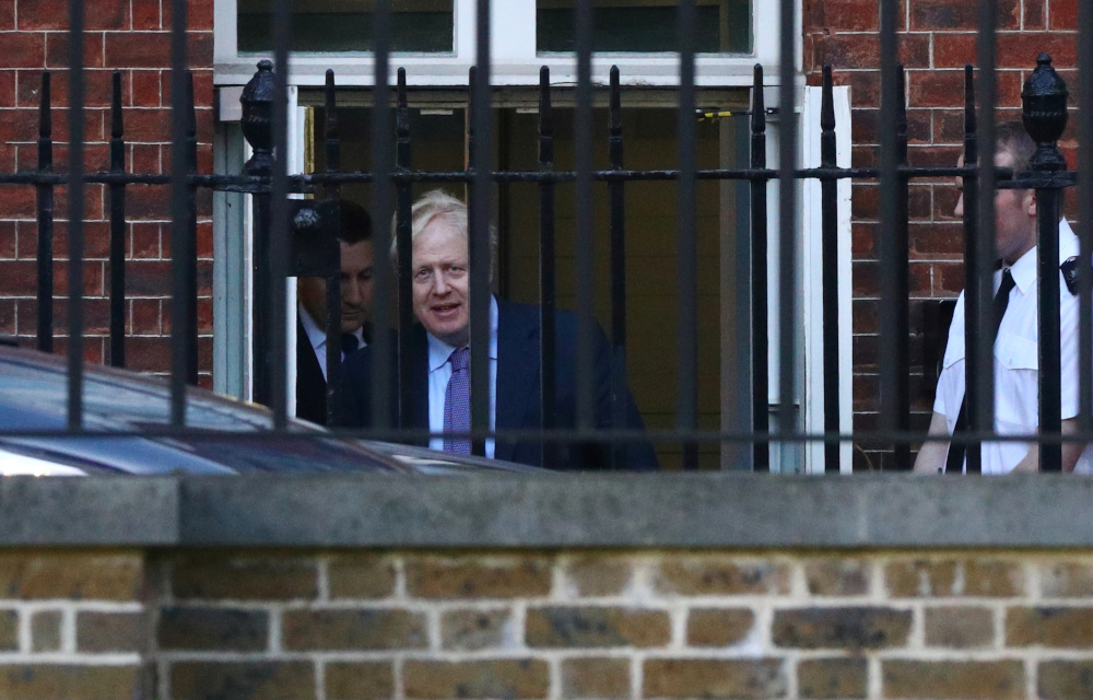 Britanu00e2u20acu2122s Prime Minister Boris Johnson leaves Downing Street in London, Britain October 17, 2019. u00e2u20acu201d Reuters pic