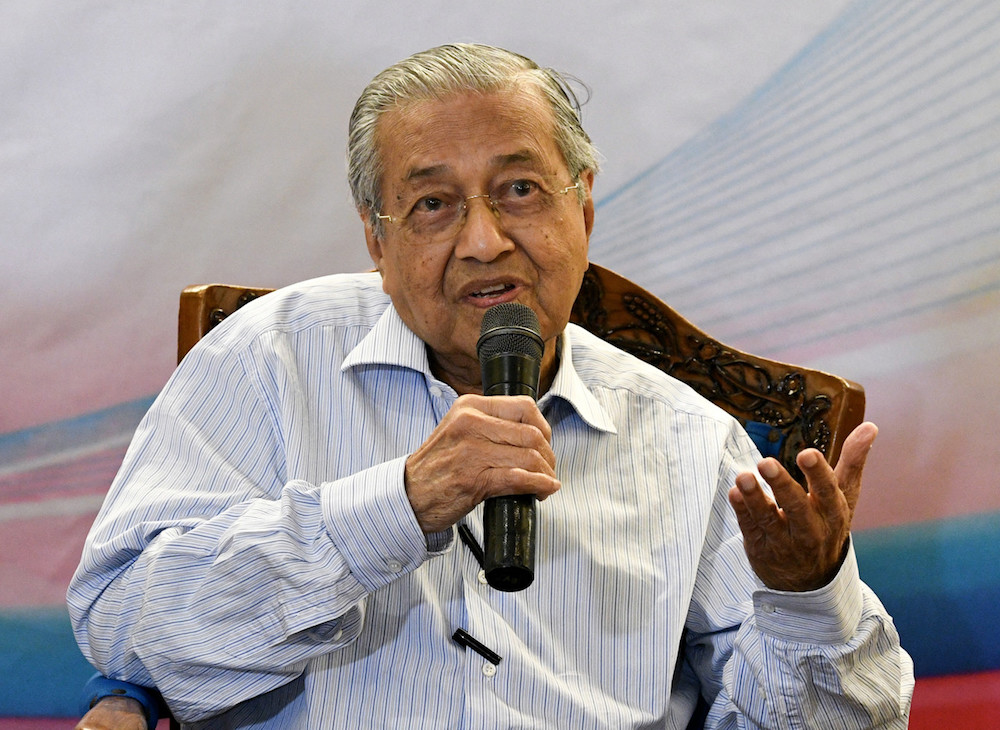 Prime Minister Tun Dr Mahathir Mohamad during the Continuation Rapid Transit System &#40;RTS&#41; Link between Johor Baru and Singapore Announcement Press Conference in Johor Baru October 31, 2019. u00e2u20acu201d Bernama pic